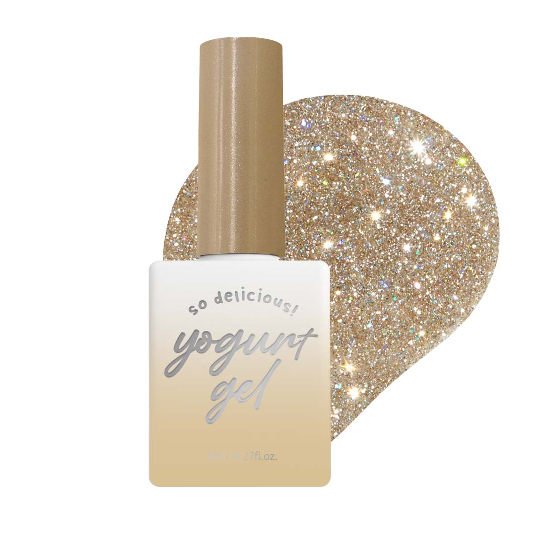 [YOGURT] 'Look at Me' Reflective Glitter Gel #RG20 Gold Queen