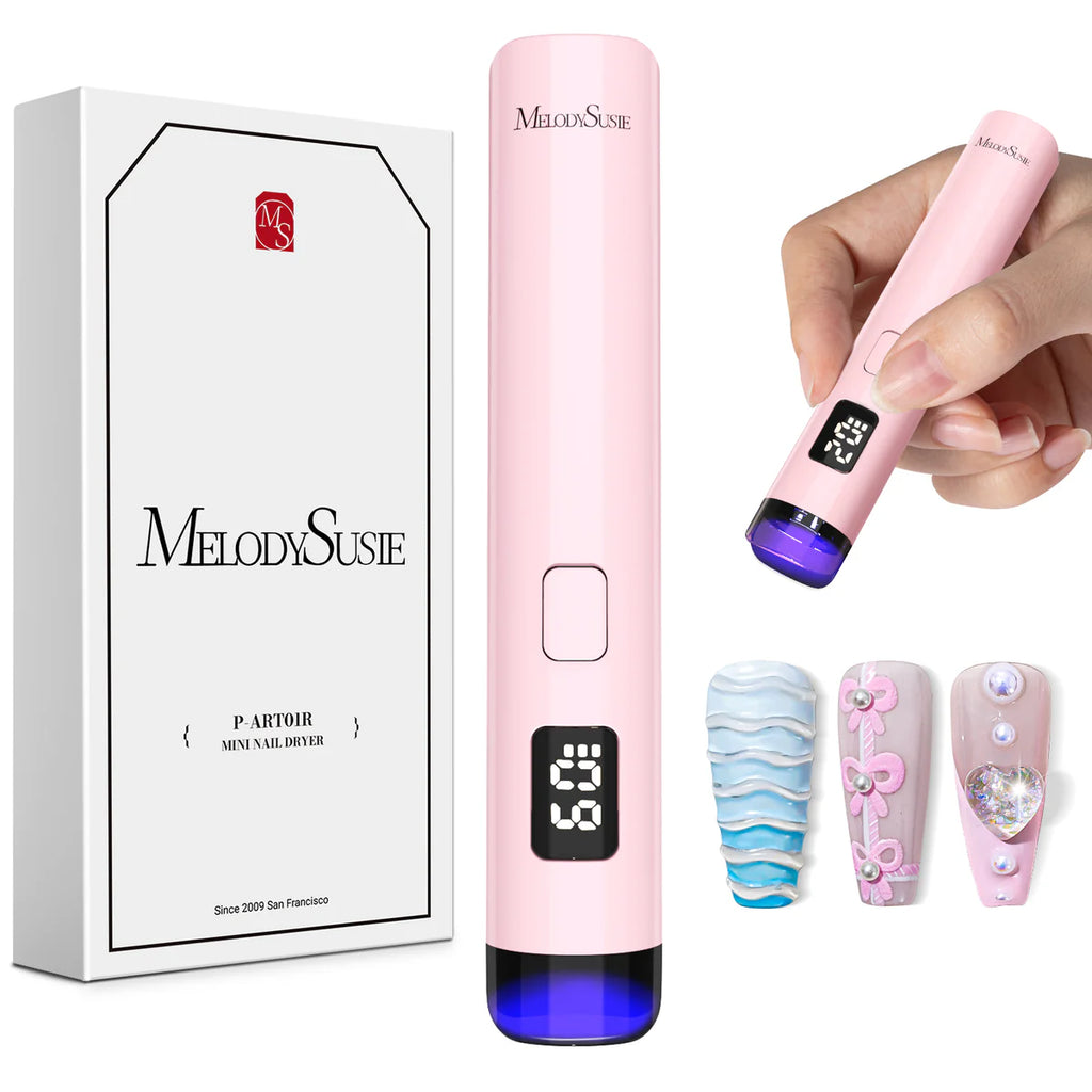 【Melody Susie / 受注販売(8月中旬前後納期)】P-Art01R Rechargeable Mini LED/UV Nail Art Lamp