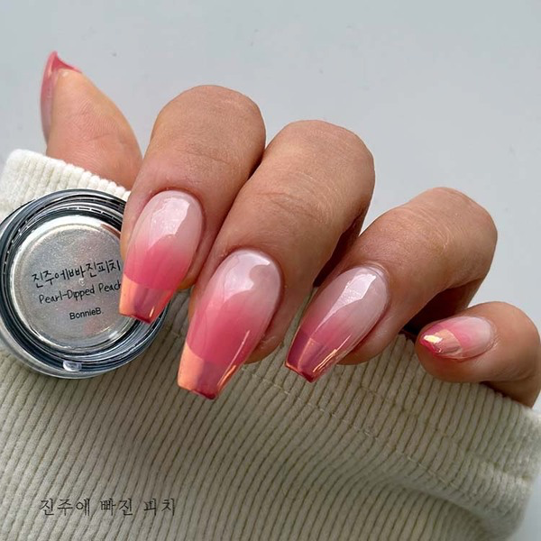 【BonnieB. / 受注販売(8月末前後納期)】Peach powder in pearls / ピーチパールパウダー