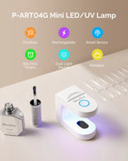 【Melody Susie / 受注販売(8月中旬前後納期)】P-ART04G Rechargeable Mini LED/UV Nail Art Lamp