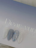 【DEARYUN / 受注販売(9月末前後納期)】Blue Veil Gel Nail 4-Piece Collection Self Nail Glitter Nail Syrup Gel Glitter Gel Magnetic Gel