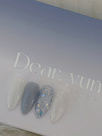 【DEARYUN / 受注販売(8月中旬前後納期)】Blue Veil Gel Nail 4-Piece Collection Self Nail Glitter Nail Syrup Gel Glitter Gel Magnetic Gel