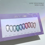 【CLODI】(Delayed delivery) XOXO Claude Reflective Glitter Gel 10-piece set