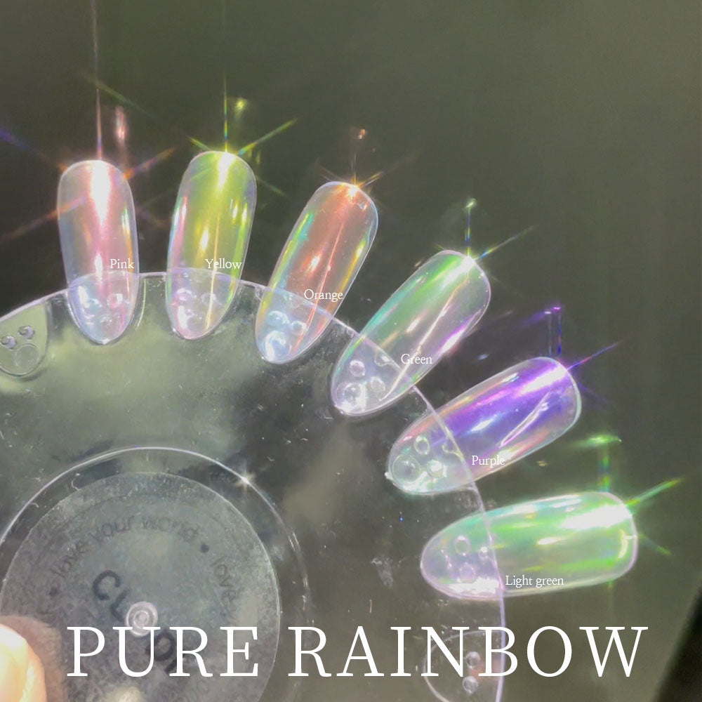 6 types of Pure Rainbow Mirror Powder