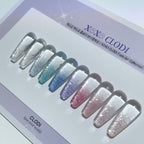 【CLODI】(Delayed delivery) XOXO Claude Reflective Glitter Gel 10-piece set