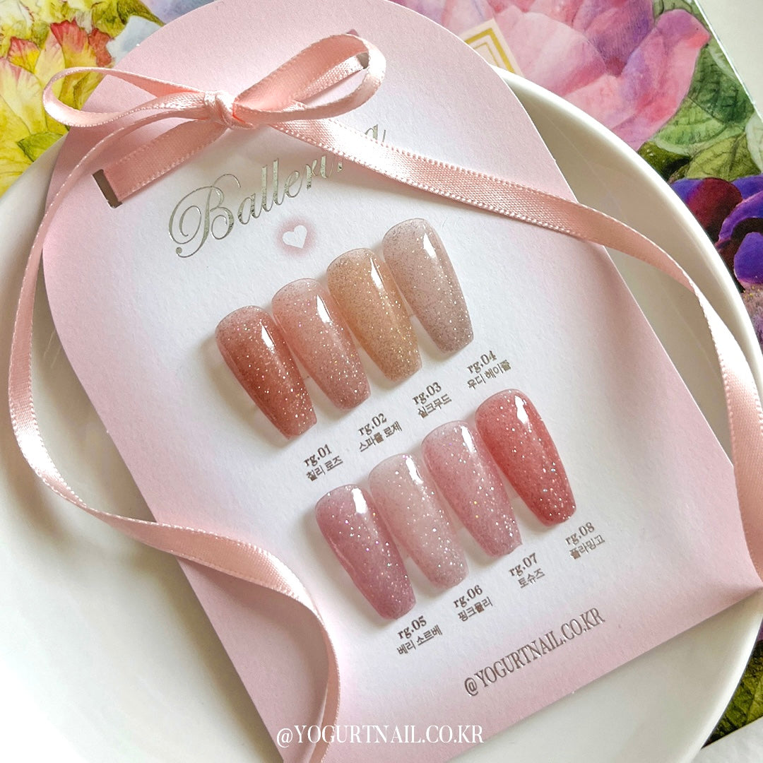 [YOGURT] 'Ballerina' Reflective Glitter Gel #RG08 Flamingo
