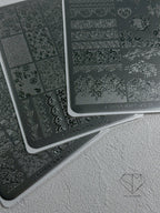 【A.Shining Moment / 受注販売(6月末前後納期)】Shining Lace Plate 3-Piece Set / Stamping Nail Plates, Nail Art