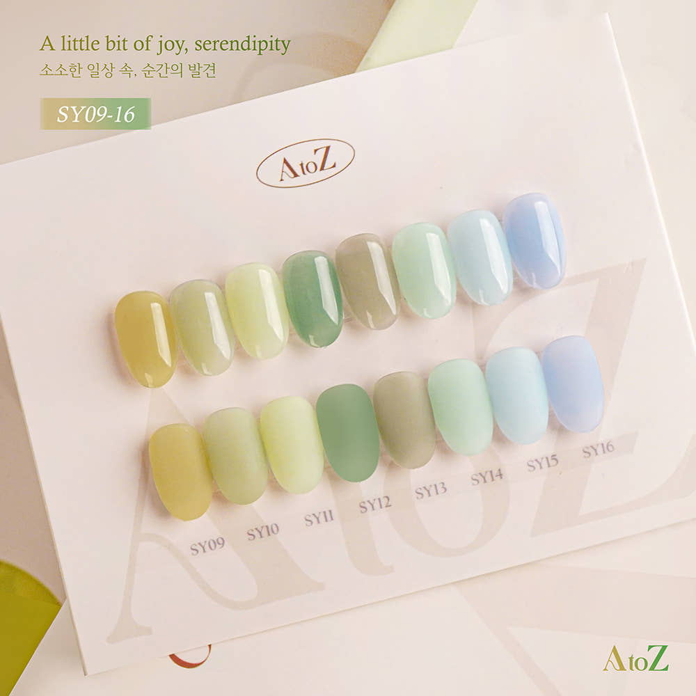 [AtoZ] Syrup Gel 40 Types Open Set Display Rack + Chart Board Included This Month's Art Gel Nail Nail
