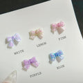 【AURA GLITTER / 受注販売(9月末前後納期)】Shine Pop Ribbon Nail Parts (1 Piece)