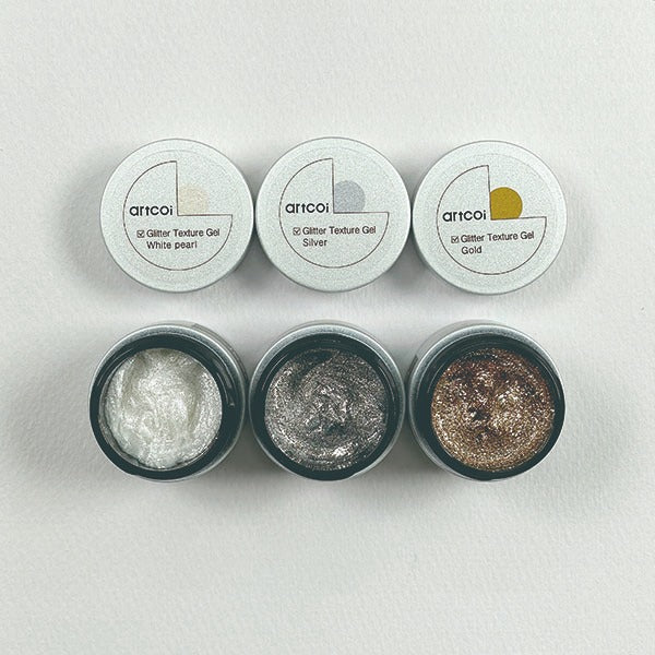 Artcoi Glitter Texture Gel Set of 3