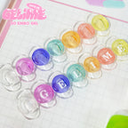 【CATS ME】3D Embogel 3D Gel Nail Resin Material Self Nail Art Gel Lime 7-piece Set