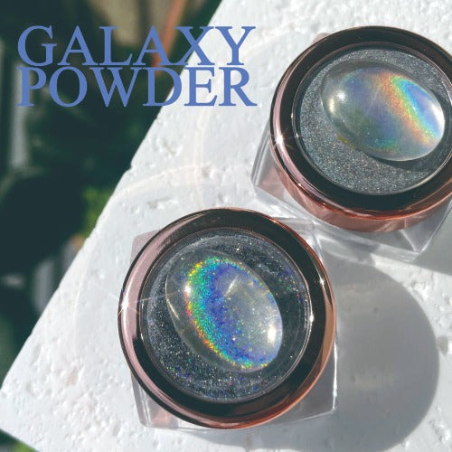 Galaxy hologram mirror powder set of 2