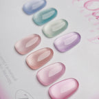 [AtoZ] Mirroring Fine Magnetic Gel 8-piece Set Summer Pedi Nail Art of the Month Magnetic Nail
