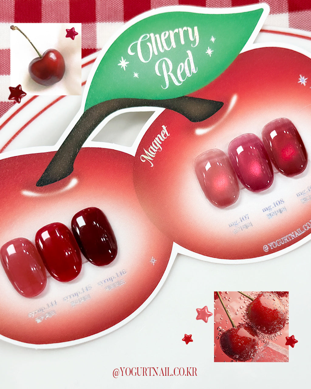 【YOGURT / 受注販売(10月中旬前後納期)】Cherry Red 6-Piece Collection