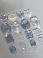 【DEARYUN / 受注販売(8月中旬前後納期)】Blue Veil Gel Nail 4-Piece Collection Self Nail Glitter Nail Syrup Gel Glitter Gel Magnetic Gel
