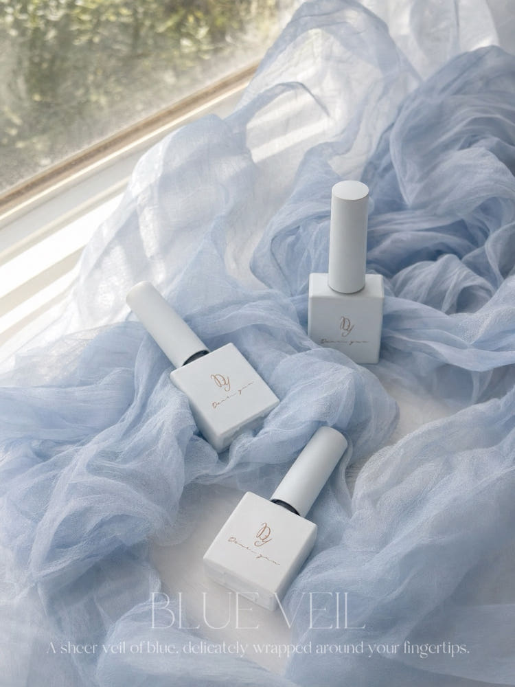 【DEARYUN / 受注販売(8月中旬前後納期)】Blue Veil Gel Nail 4-Piece Collection Self Nail Glitter Nail Syrup Gel Glitter Gel Magnetic Gel