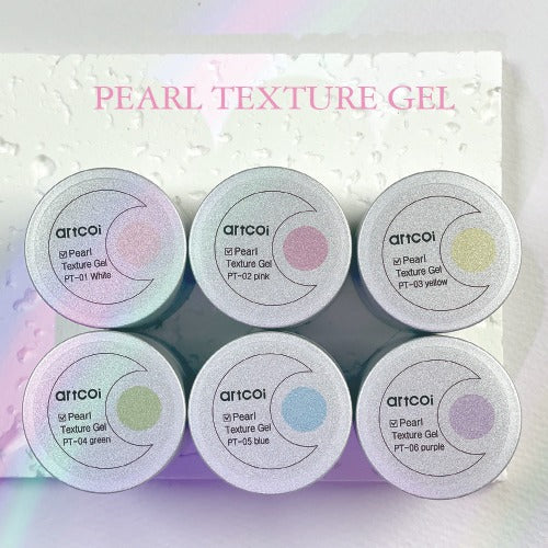 Artcoi Pearl Texture Gel 6-piece set