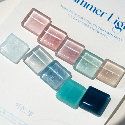【MOREGEL / 受注販売(8月中旬前後納期)】Summer Light (10 Types) Magnetic Gel Collection