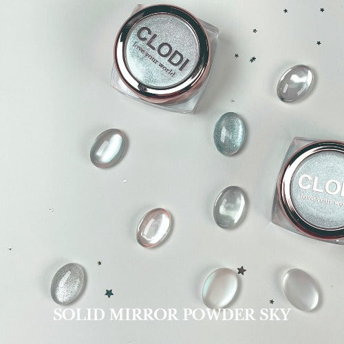 2 types of solid mirror powder