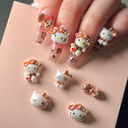 【AURA GLITTER】Leopard Kitty Parts Summer Vacation Self-Nail Art Cat