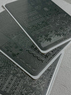 【A.Shining Moment / 受注販売(6月末前後納期)】Shining Lace Plate 3-Piece Set / Stamping Nail Plates, Nail Art