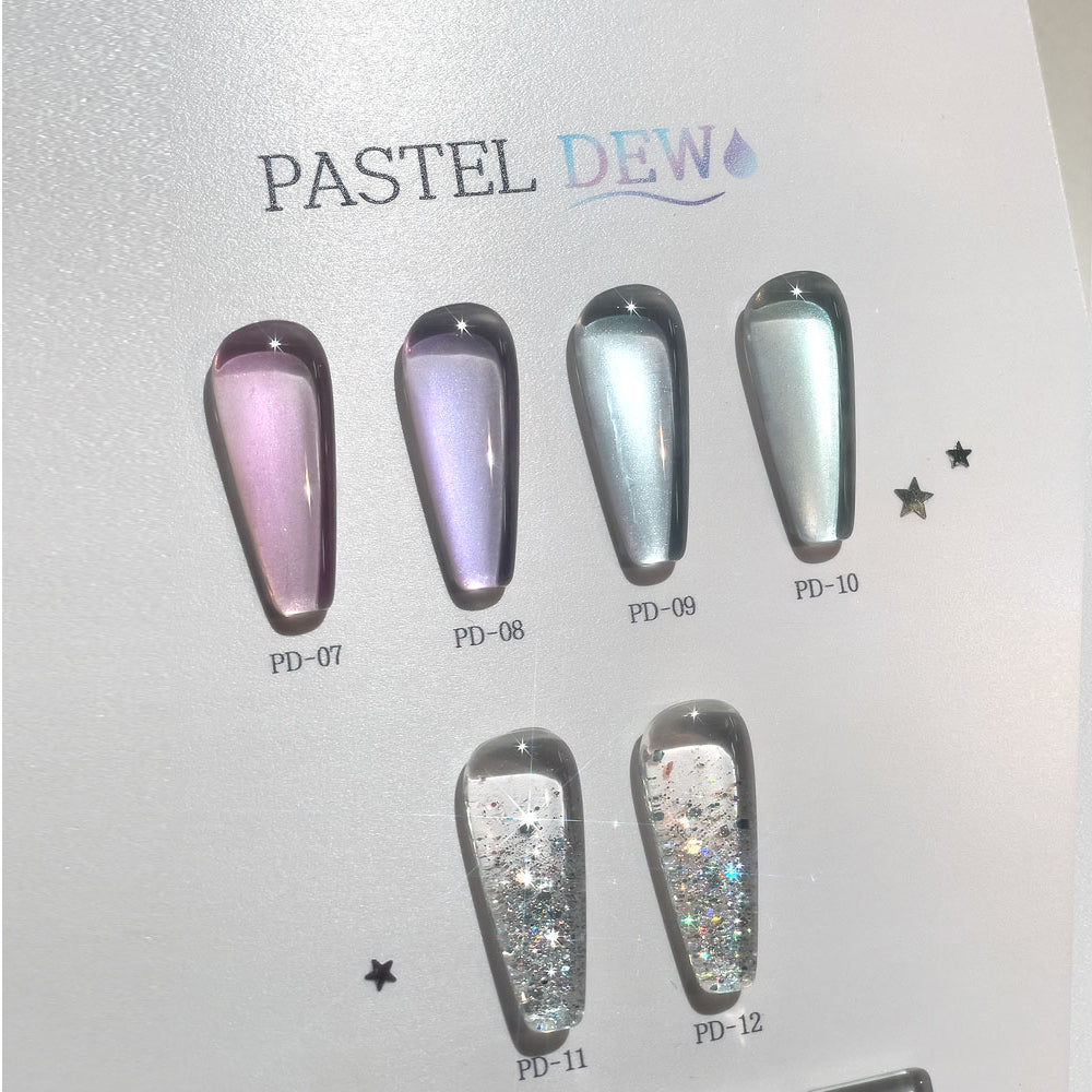 【CLODI】Pastel Dew Magnetic Gel + Glitter Gel 6 Colors
