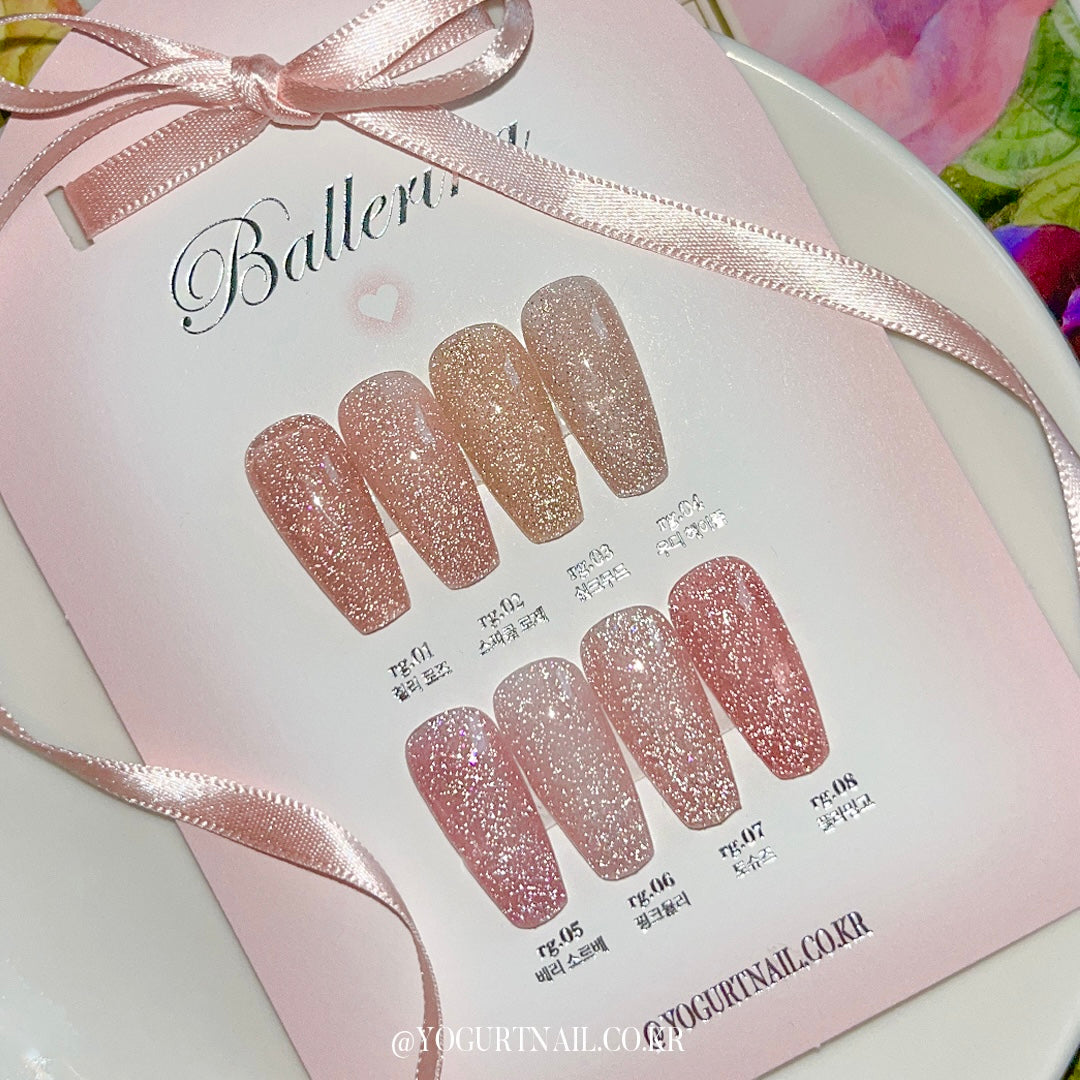 [YOGURT] 'Ballerina' Reflective Glitter Gel #RG08 Flamingo