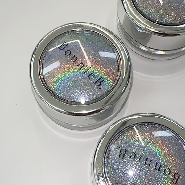 【BonnieB. / 受注販売(9月末前後納期)】Charrr Holographic Magnet & Mirror Powder 2 in 1 | Iridescent Holo Cat Eye & Mirror / 虹色ホログラム　マグネット&ミラーパウダー