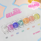 【CATS ME】3D Embogel 3D Gel Nail Resin Material Self Nail Art Gel Lime 7-piece Set