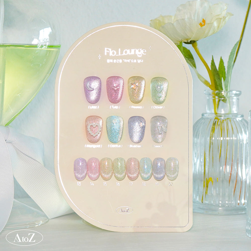 [AtoZ] Spring New Magnetic Gel 8-piece Set Glitter Nails Magnetic Nails Art of the Month Self-Nail Gel Nails