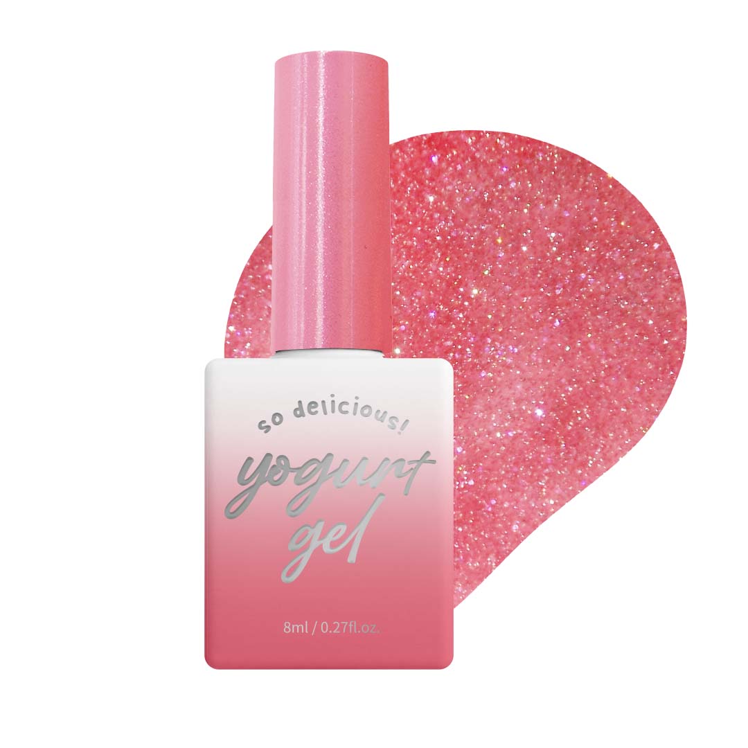 [YOGURT] 'Ballerina' Reflective Glitter Gel #RG08 Flamingo