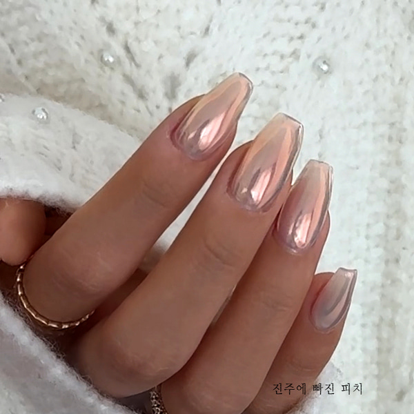 【BonnieB. / 受注販売(8月末前後納期)】Peach powder in pearls / ピーチパールパウダー