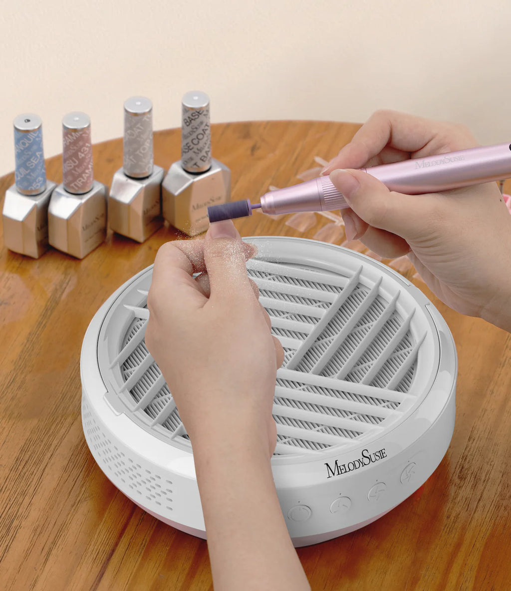 【Melody Susie / 受注販売(6月末前後納期)】SProR Cordless & Rechargeable Nail Dust Collector - White