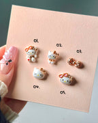 【AURA GLITTER】Leopard Kitty Parts Summer Vacation Self-Nail Art Cat
