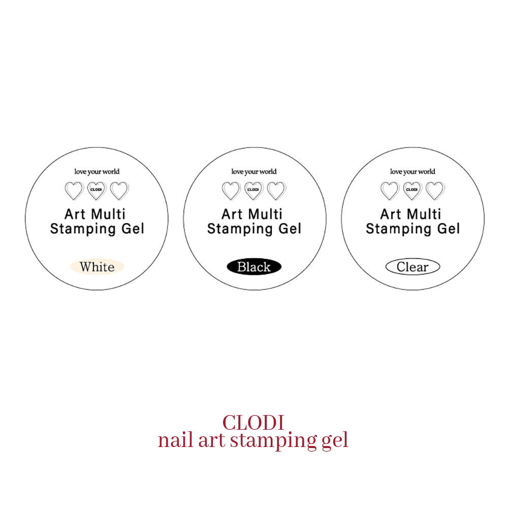 【CLODI / 受注販売(6月末前後納期)】Art Multi Stamping Gel 3 Colors Set