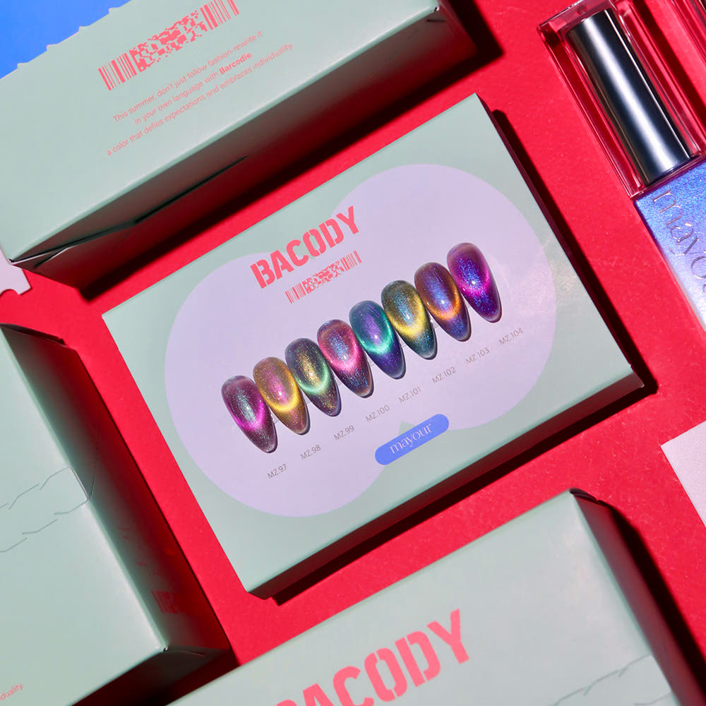 【Mayour】Mayur Barcode Color Magnetic Gel 8-piece set