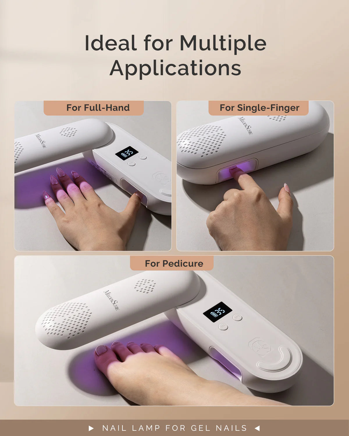 【Melody Susie / 受注販売(6月末前後納期)】P-Plus20F Innovative UV Protection Rechargeable UV/LED Nail Lamp