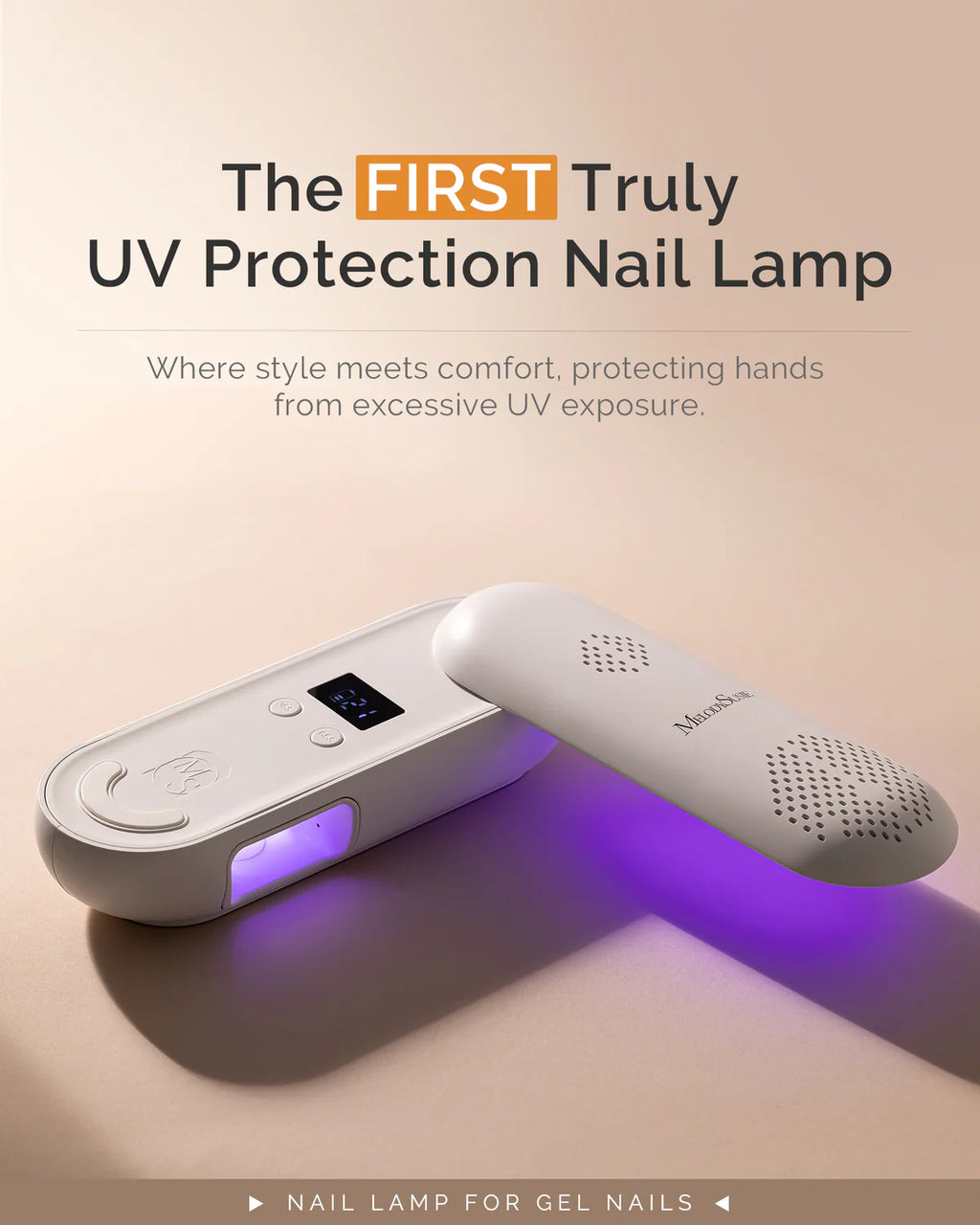 【Melody Susie / 受注販売(6月末前後納期)】P-Plus20F Innovative UV Protection Rechargeable UV/LED Nail Lamp