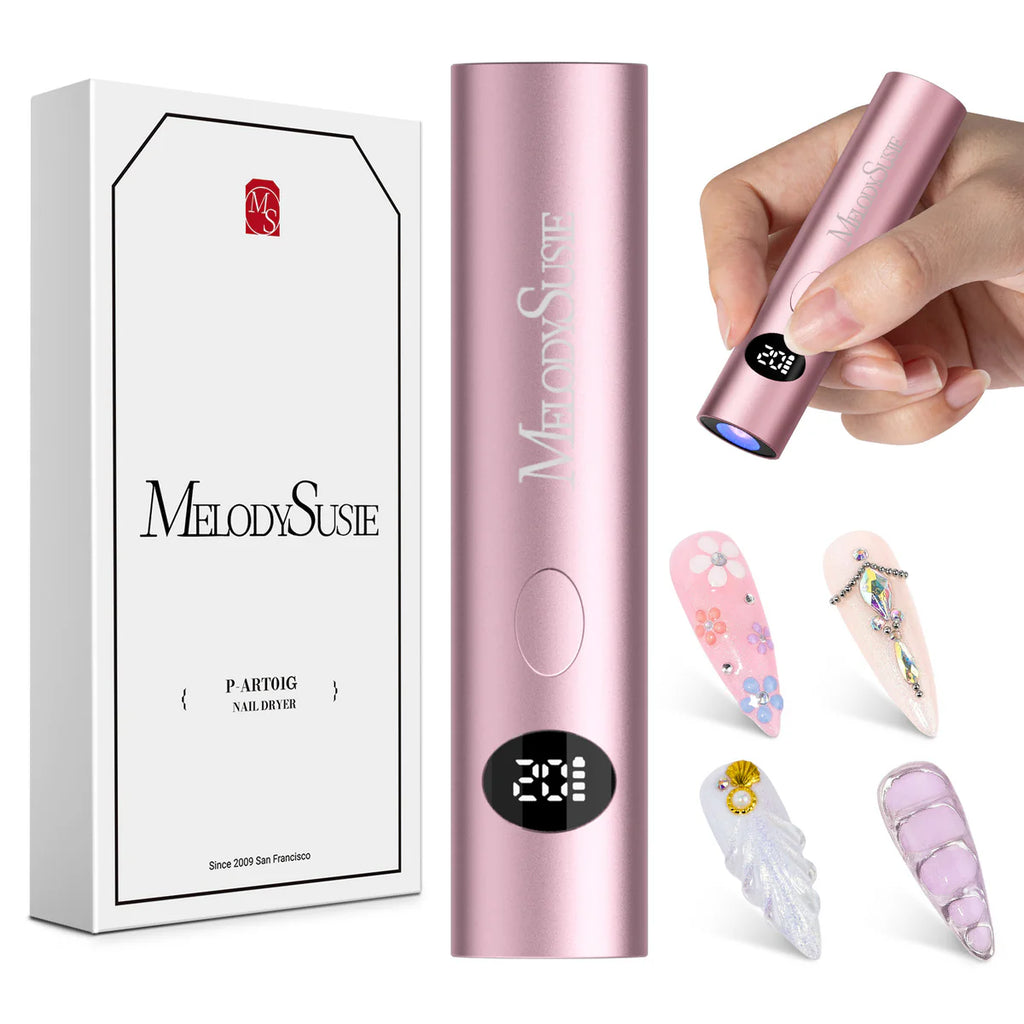 【Melody Susie / 受注販売(8月中旬前後納期)】High-Strength Aluminum Alloy Art01G Rechargeable LED/UV Nail Lamp