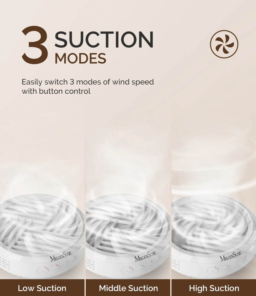 【Melody Susie / 受注販売(6月末前後納期)】SProR Cordless & Rechargeable Nail Dust Collector - White