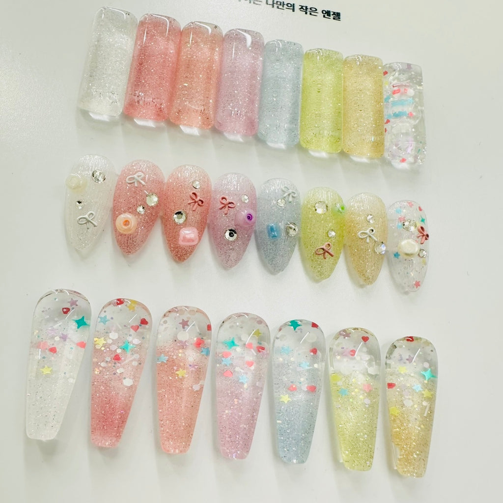 【YOGOMAYO】Angel Core Reflective Syrup Glitter Gel 8-piece set