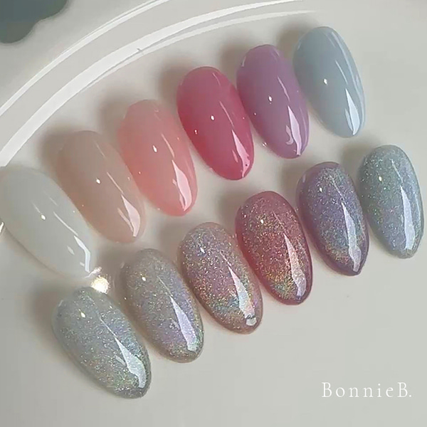 【BonnieB. / 受注販売(8月末前後納期)】Charrr Holographic Magnet & Mirror Powder 2 in 1 | Iridescent Holo Cat Eye & Mirror / 虹色ホログラム　マグネット&ミラーパウダー