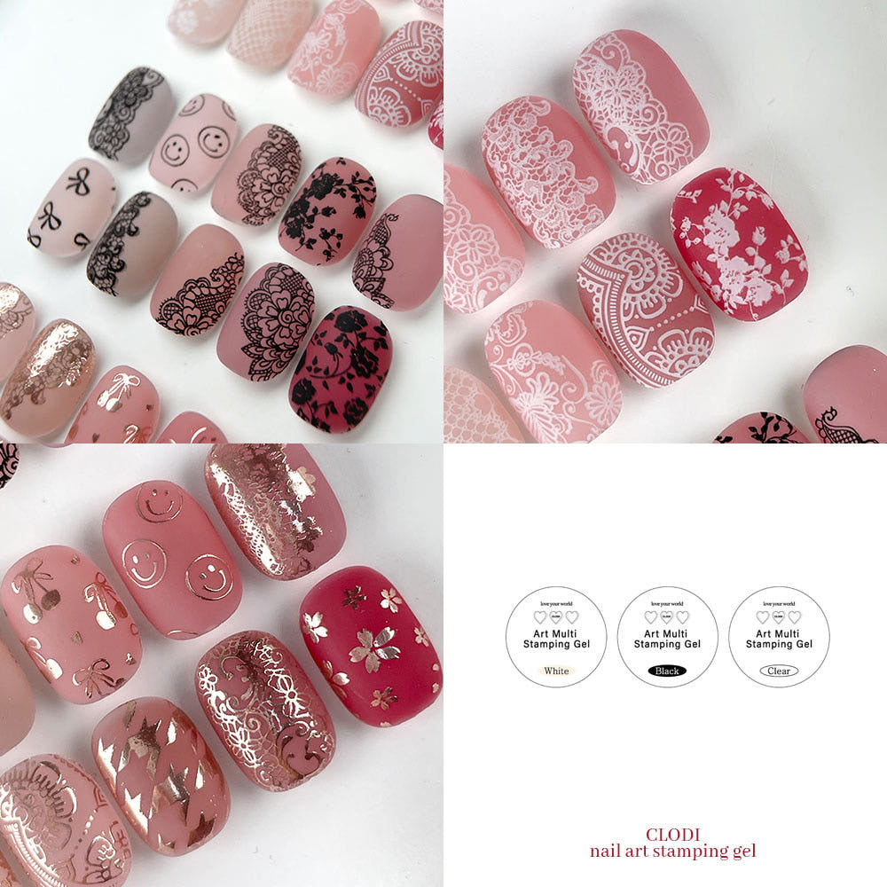 【CLODI / 受注販売(6月末前後納期)】Art Multi Stamping Gel 3 Colors Set