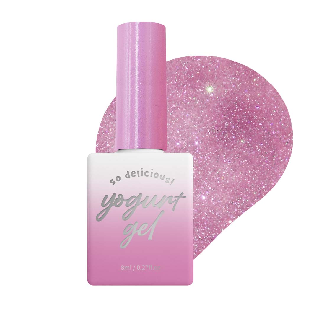 [YOGURT] 'Ballerina' Reflective Glitter Gel #RG05 Berry Sorbet