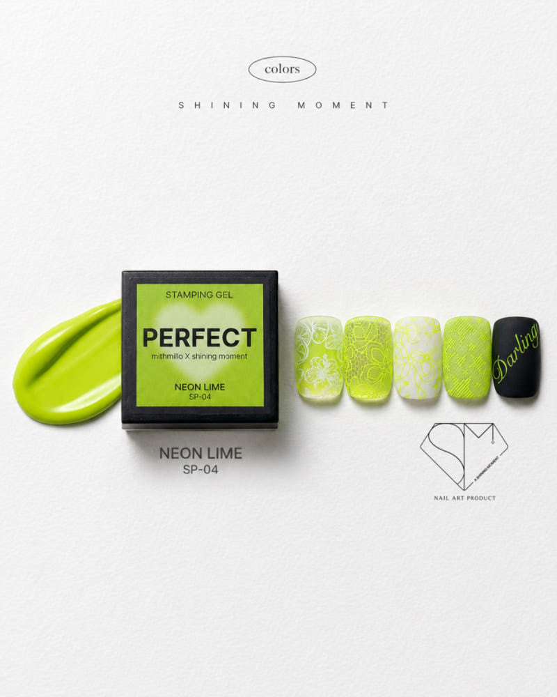 【30セット限定販売 / A.Shining Moment / 受注販売(7月末前後納期)】[mithmillo x Shining Mermont] Neon Stamping Gel 5-Piece Set / Stamping Gel, Stamping Nails, Plate Nails