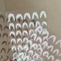 【AURA GLITTER / 受注販売(9月末前後納期)】[Self-made] Wedding Silhouette Nail Sticker Lace Chiffon