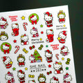 【AURA GLITTER / 受注販売(11月中旬前後納期)】Merry Kitty Nail Sticker Santa Winter Christmas