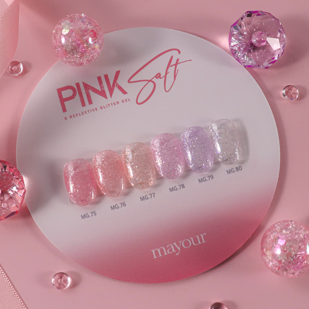 【Mayour】Mayur Pink Salt Reflective Glitter Gel Single