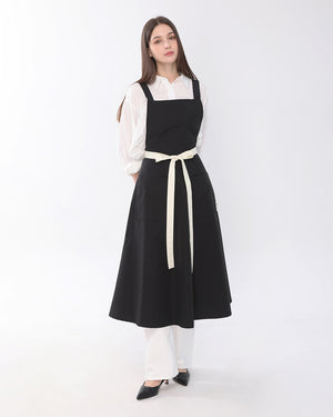 【K.BLANC / 受注販売(7月中旬前後納期)】フレアワンピース FLARE ONEPIECE [ブラック]