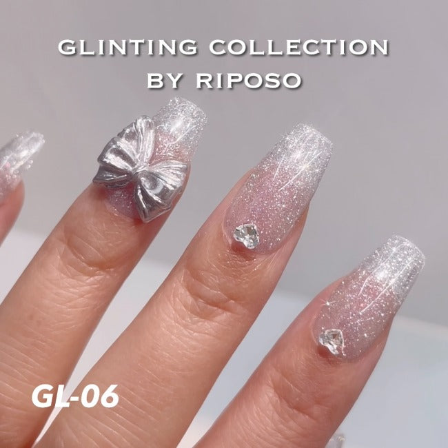 【riposo】Glinting - White Reflective Glitter Gel GL-06